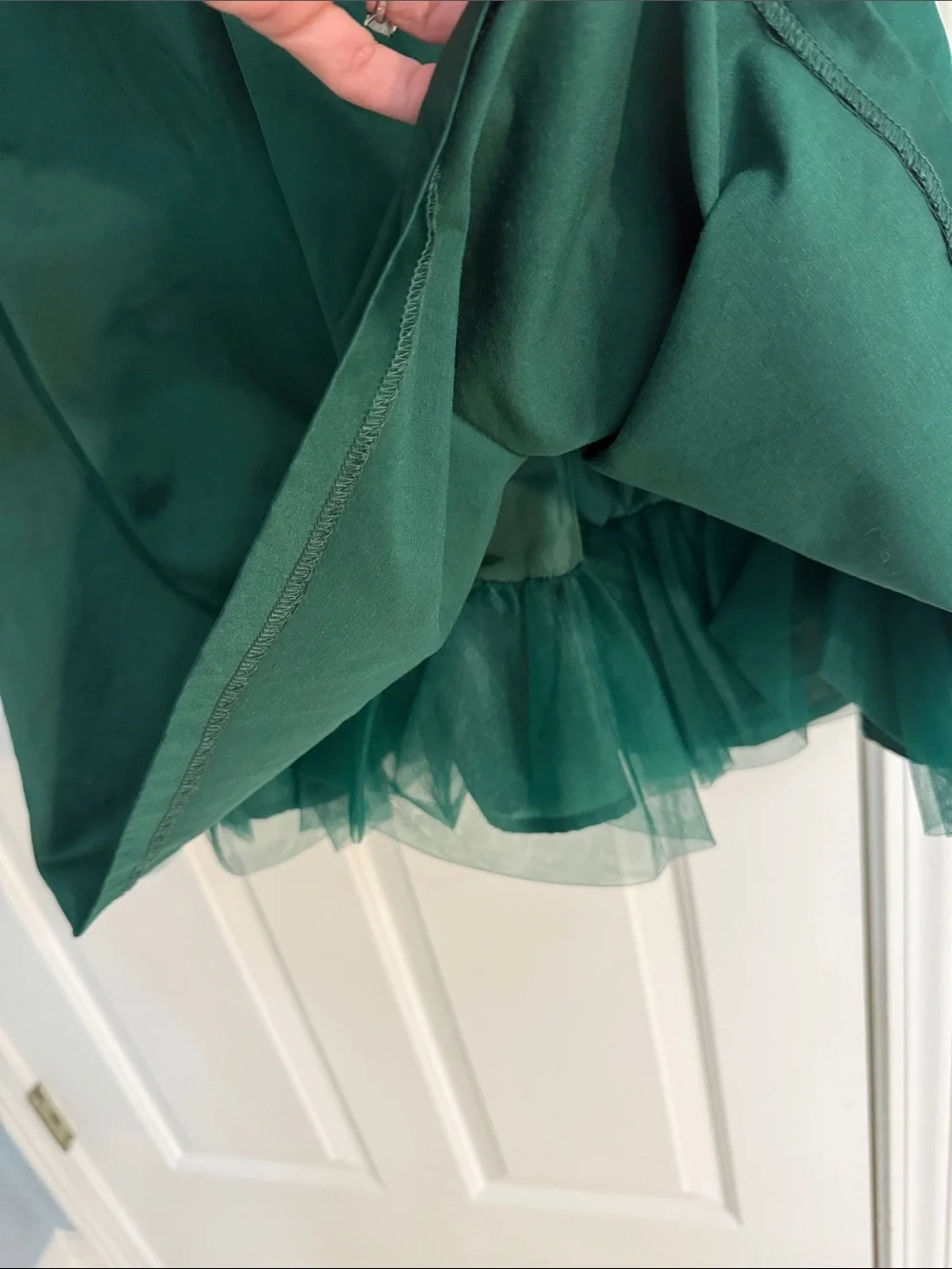 Gymboree Emerald Green Smocked Pearl-Accent Dress